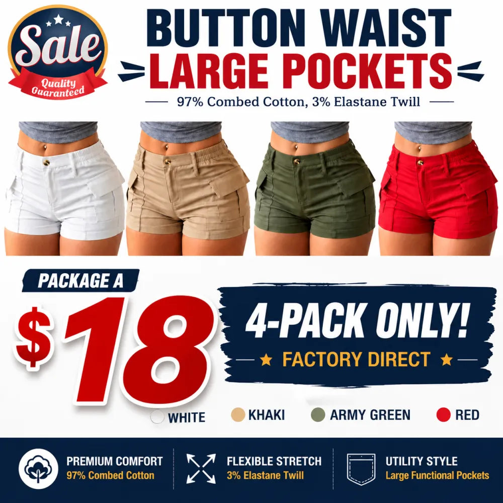⭐ Women’s summer cargo shorts
