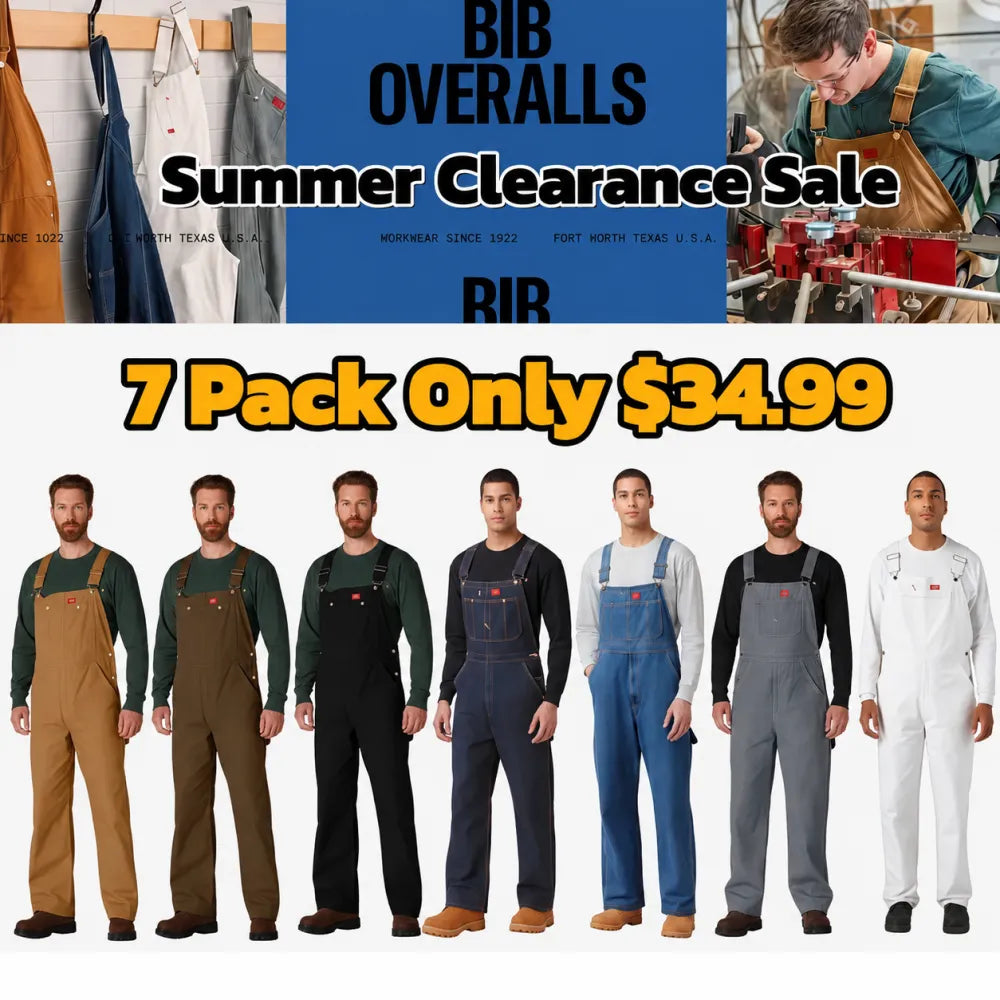 🔥Last Day Promotion!🔥Men's Denim Bib Overalls, Workwear with Adj