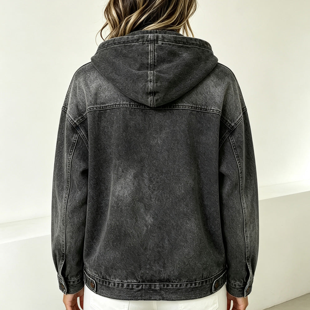CLEARANCE SALE🔥 Effortless Chic Hooded Denim Jacket