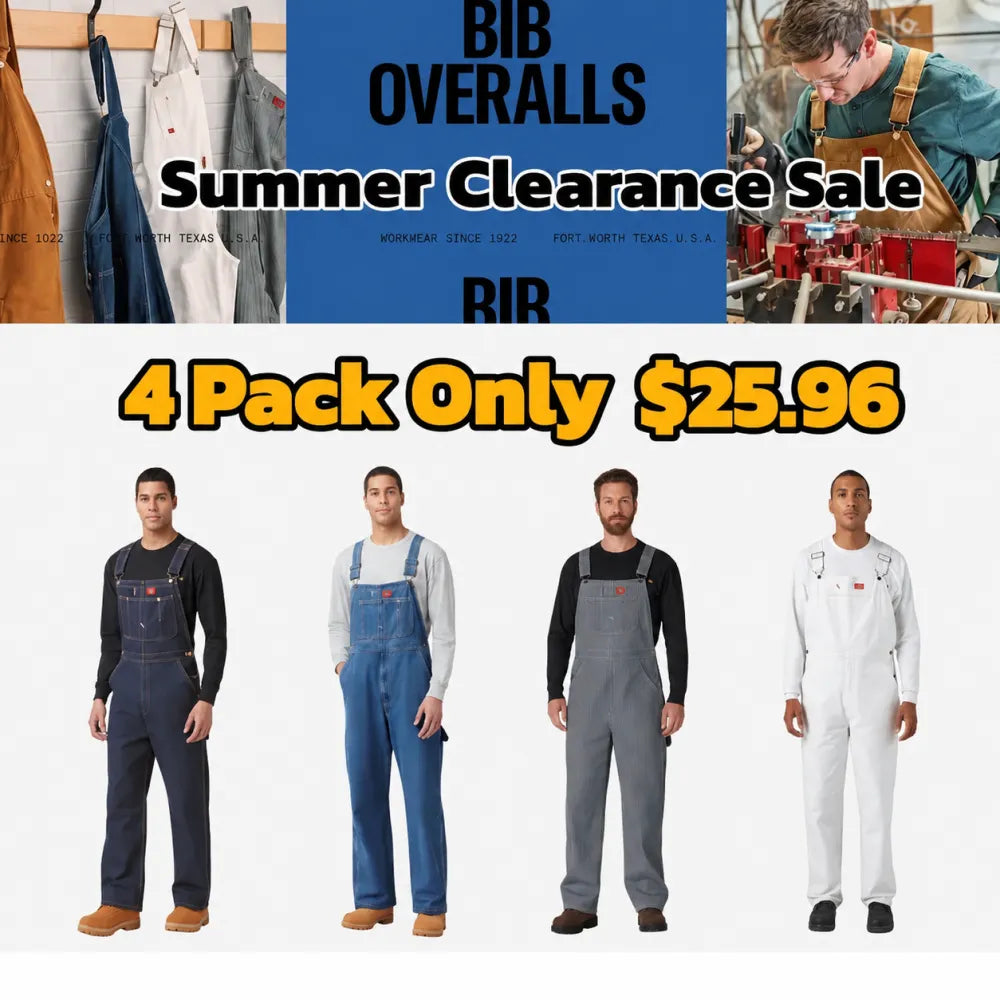 🔥Last Day Promotion!🔥Men's Denim Bib Overalls, Workwear with Adj