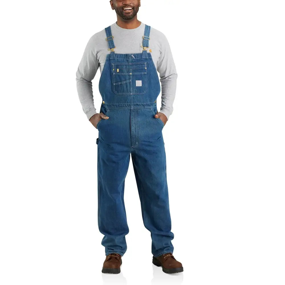 🔥Last Day Promotion!🔥Men's Denim Bib Overalls, Workwear with Adj