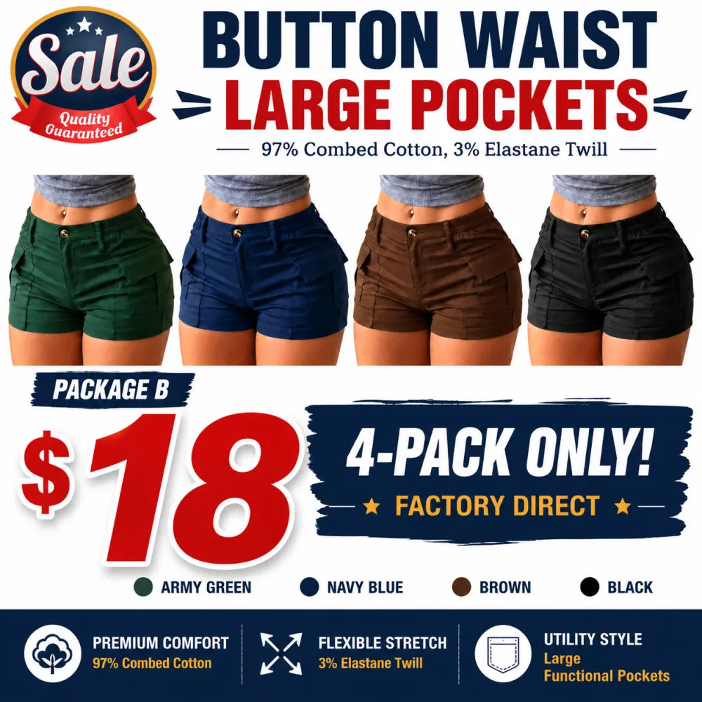 ⭐ Women’s summer cargo shorts