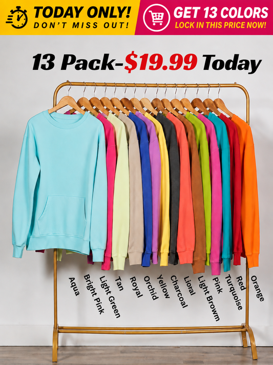 🔥 Pigment Dyed Cozy Campfire Crewneck Sweatshir