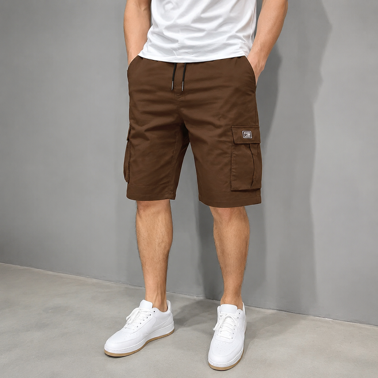 🔥🔥 Men's Pockets Drawstring Cargo Shorts