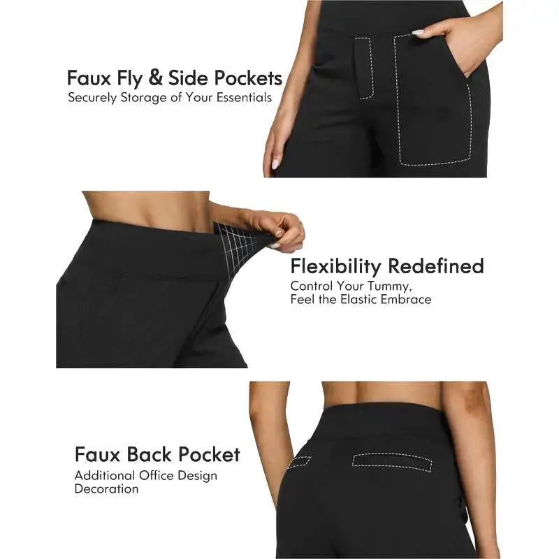 💚 Business Casual Yoga Dress Pants with Pockets