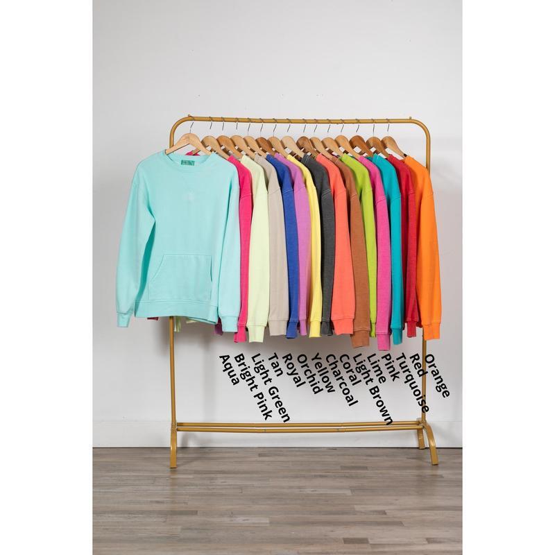 🔥 Pigment Dyed Cozy Campfire Crewneck Sweatshir